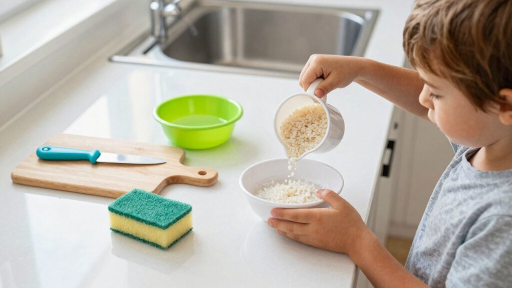 age appropriate chores build concentration