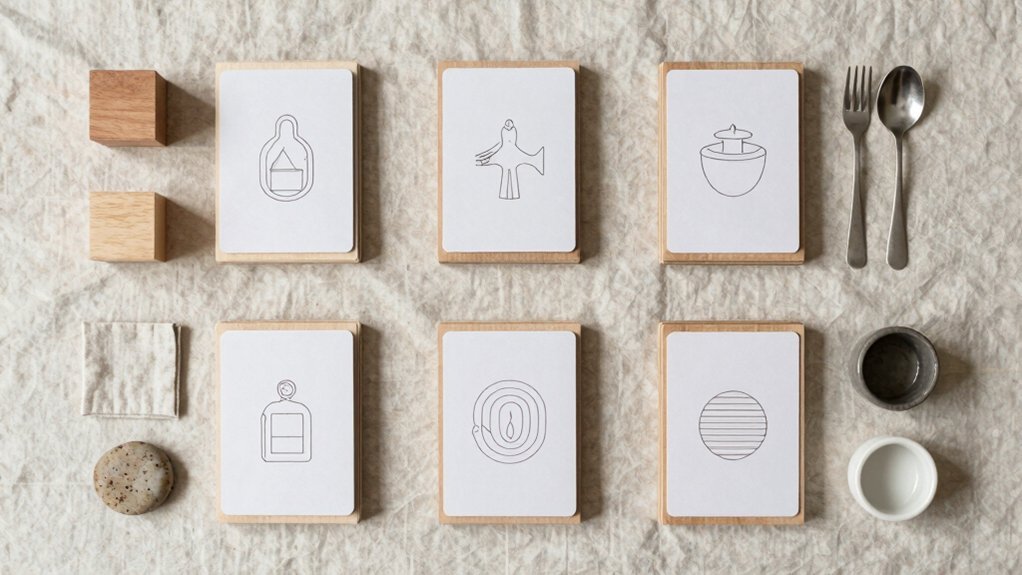 five montessori command cards real object matching 2026