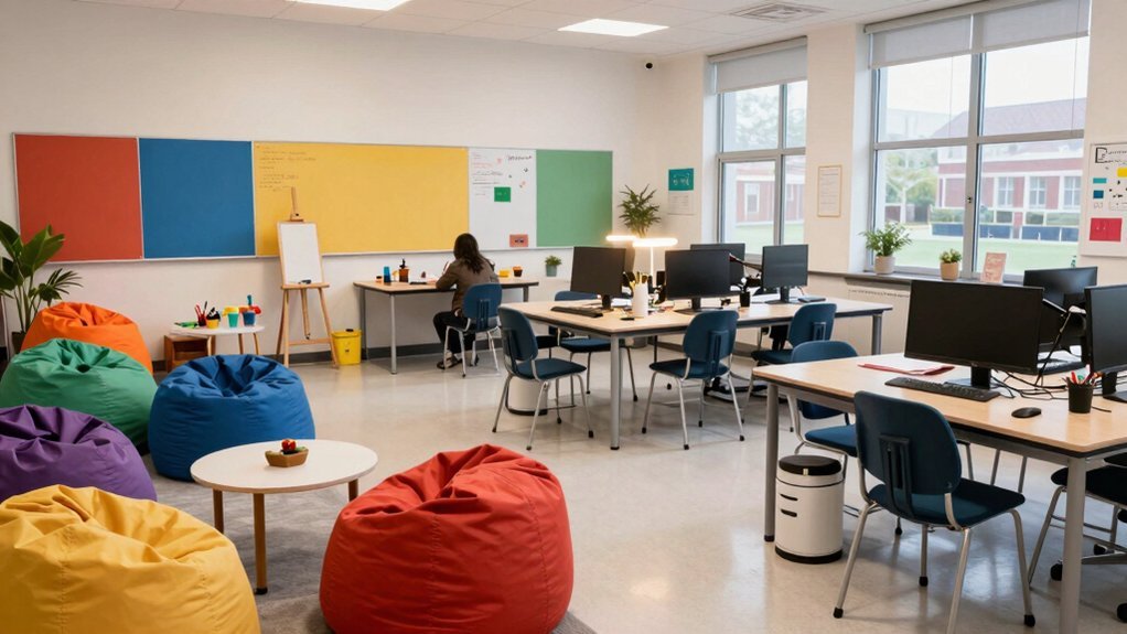 five zone classroom setup for independent work