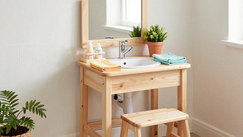 Montessori Bathroom Setup for Child Independence