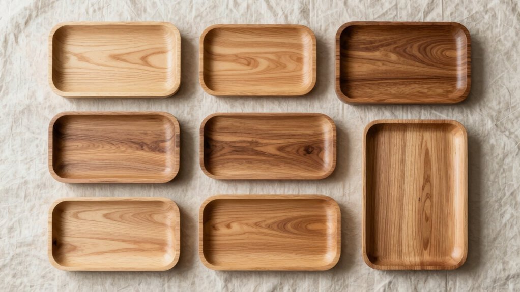 natural wooden trays for montessori activities