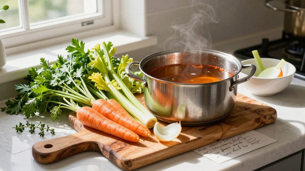 turn kitchen scraps into broth