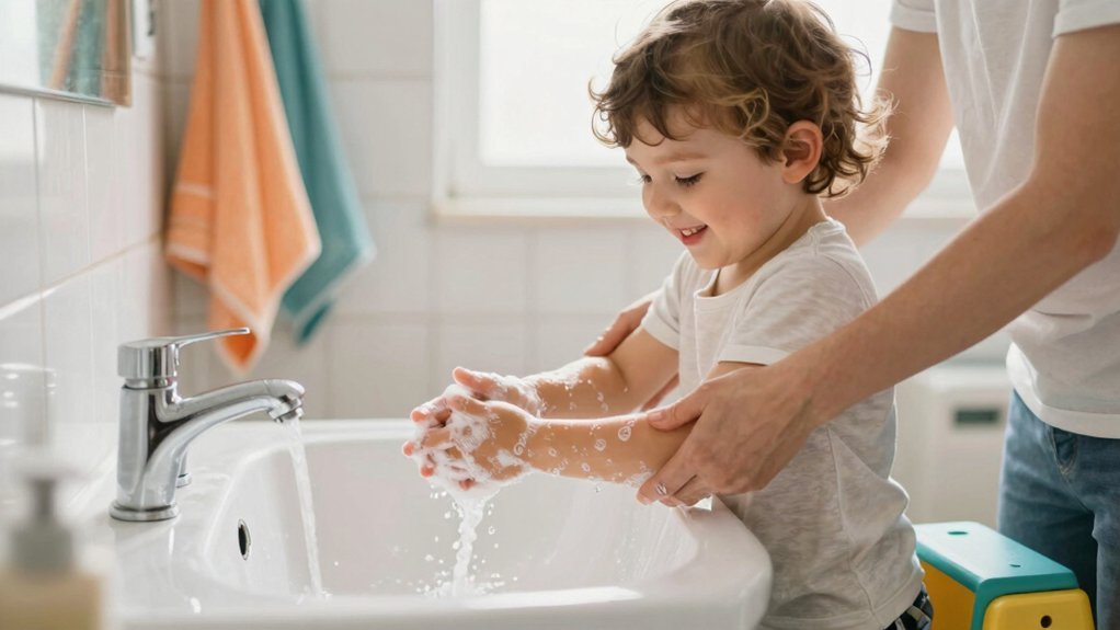 20 second kid handwashing routine
