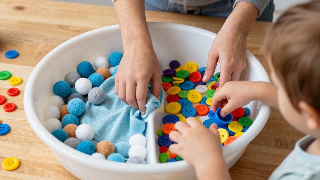 adapt sensory bin textures tools prompts