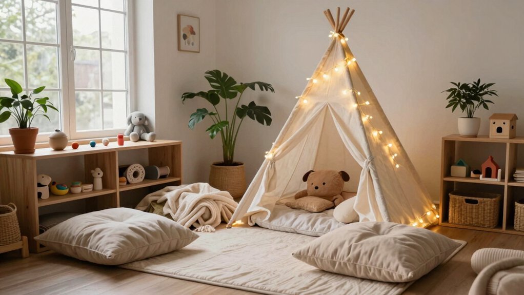 calm corner for independent rest