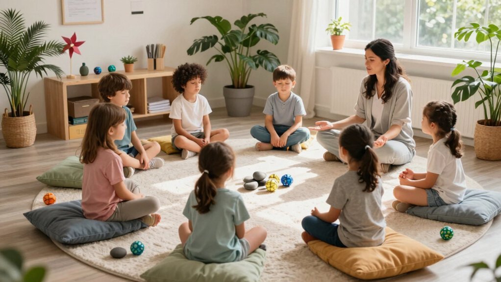 calm zone for regulation practice
