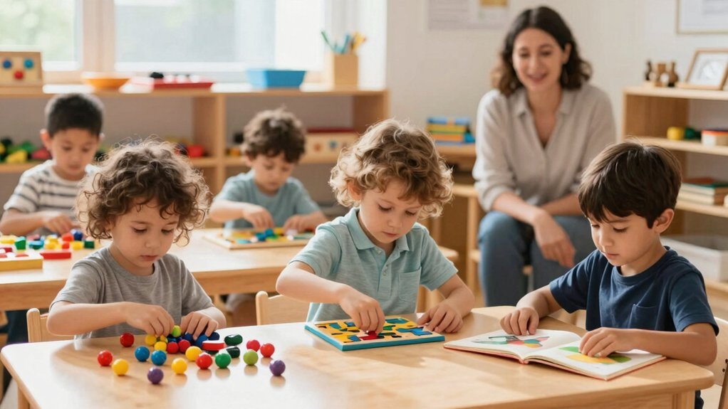 child led mixed age montessori exploration