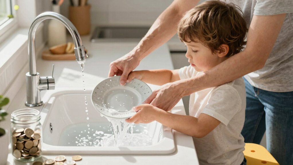 chores translate to weekly earnings