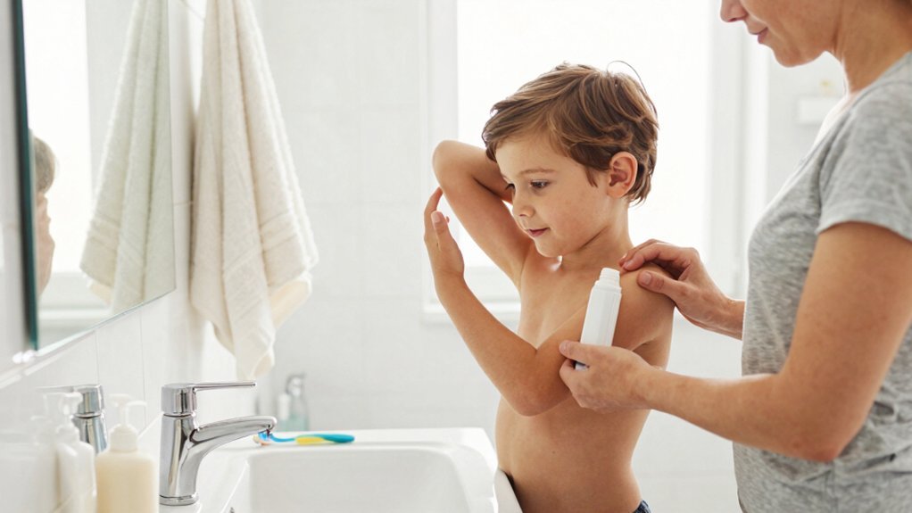 gentle unscented deodorant routine