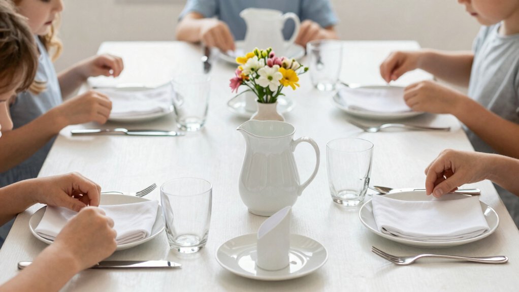 grace and courtesy table setting