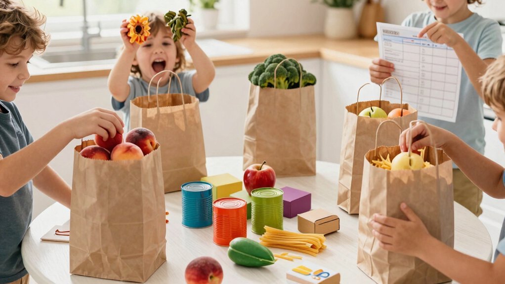 grocery bag sensory scavenger hunt