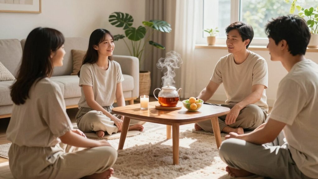 grounding calms family discussions effectively