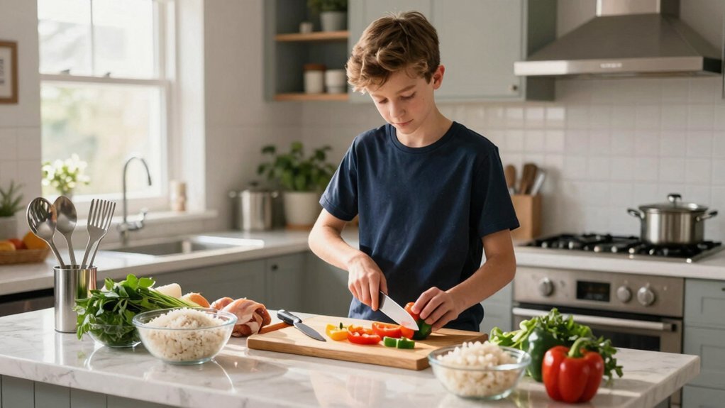 independent meal prep skills build confidence
