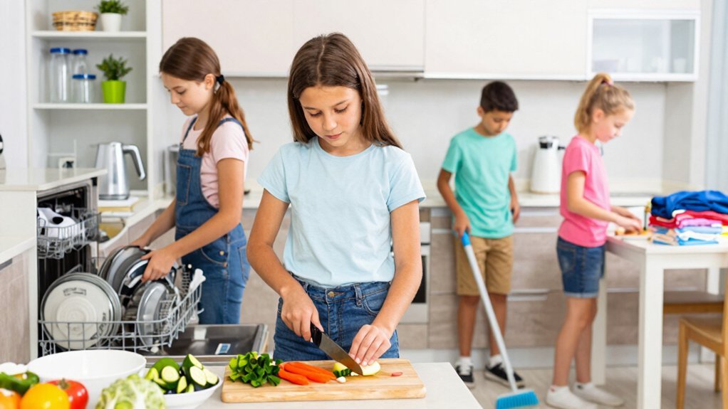 laundry repairs meal prep tasks