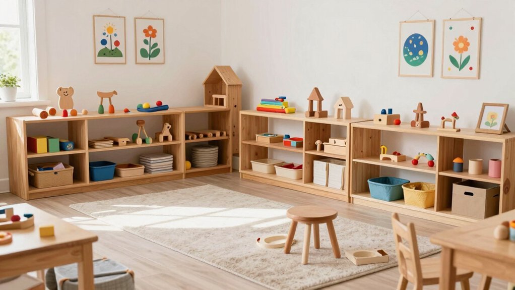 low shelves limited organized play