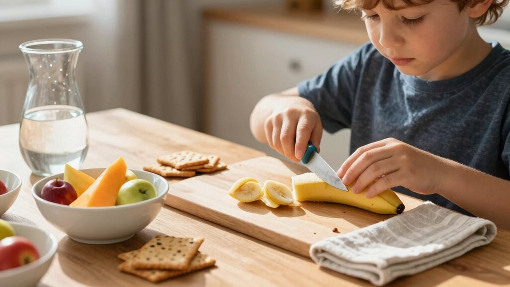 mindful snack prep fosters focus