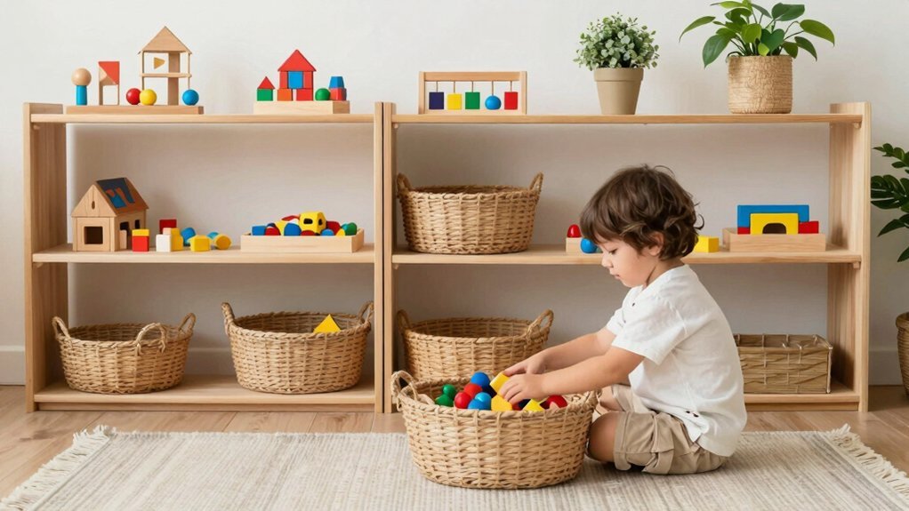 montessori inspired organized play zones