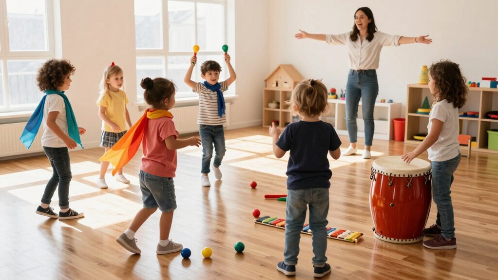 music materials support early movement development