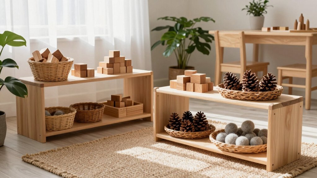 natural materials calm montessori space