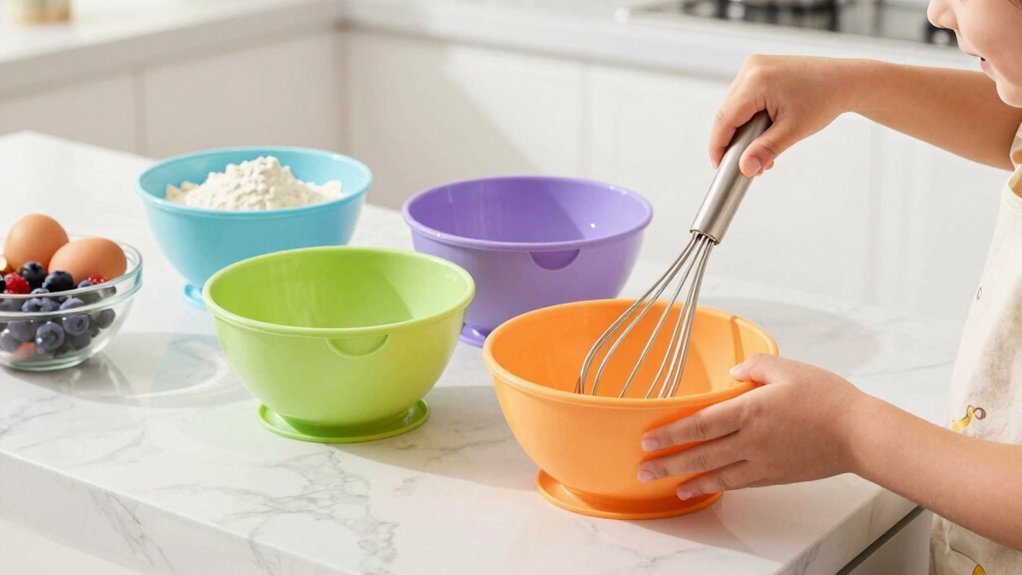 non slip kid friendly mixing bowls