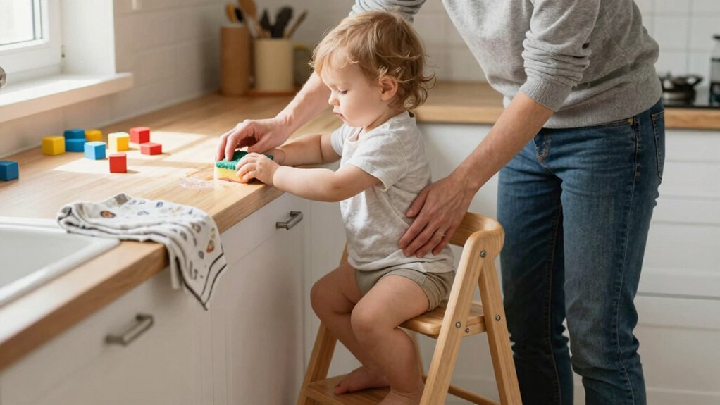 one bin toddler cleaning routine