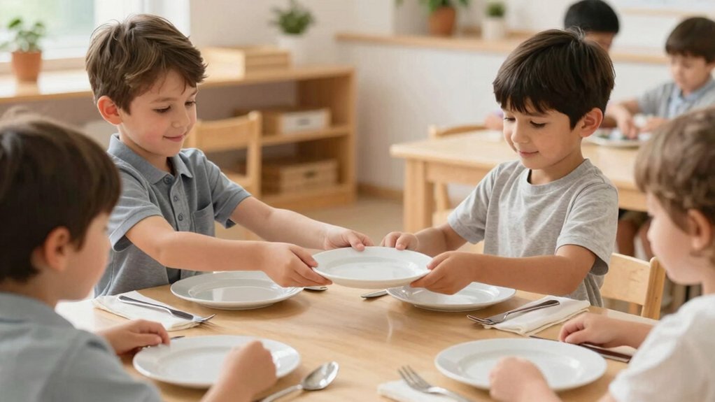 please pass the napkin courtesy