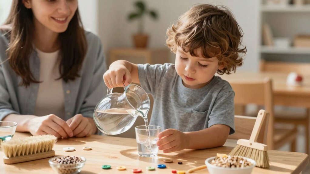 practical life builds independence through tasks