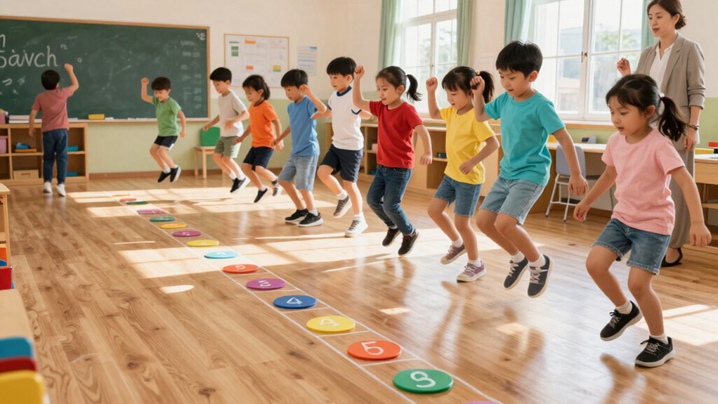 rhythmic skip counting with visuals