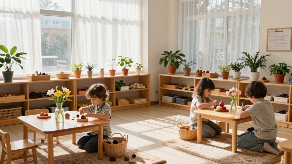 soft natural light calming space