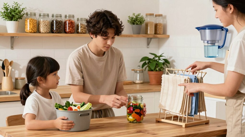 sustainable family habits in action