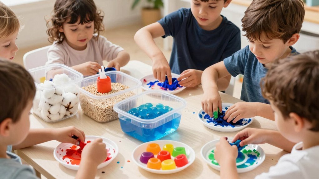 tactile play edible bins care