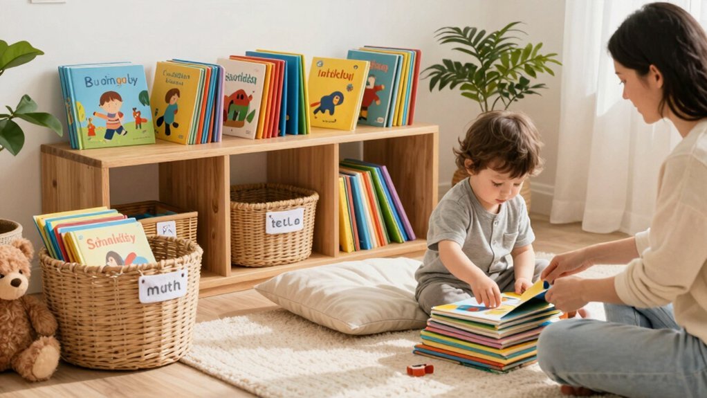 toddler book organizing tips