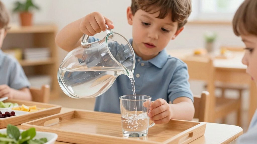 two handed grip builds fine motor