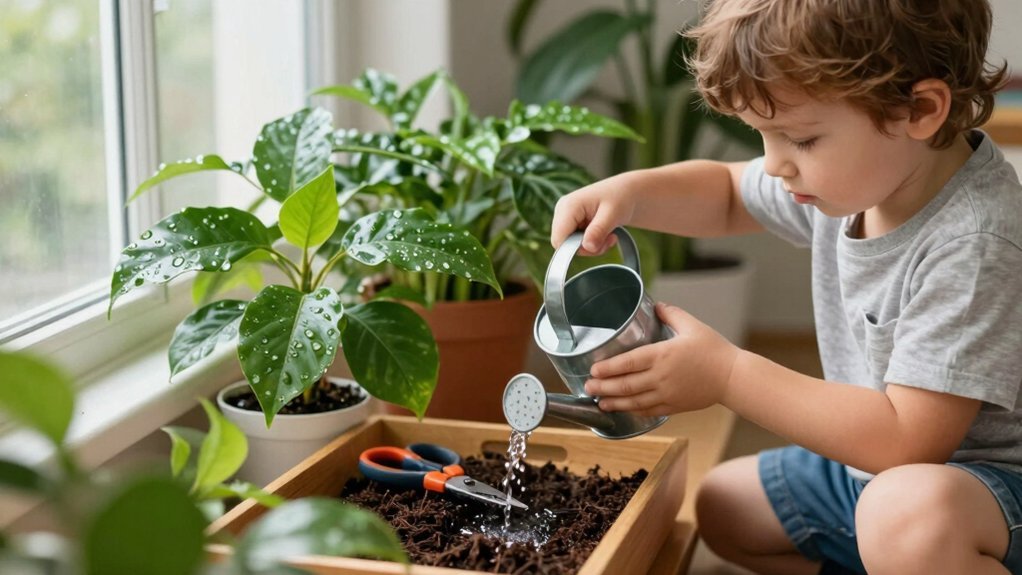 watering and pruning foster focus